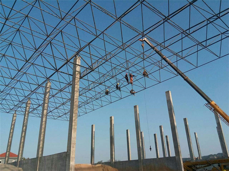 平谷加气站钢结构网架案例10